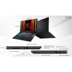 Ordinateur Portable MSI Cyborg 17 B2RWFKG-069XFR (17,3") • Intel Core i5 210H • RTX 5060 • 16 Go RAM • SSD 512 Go • Windows 11