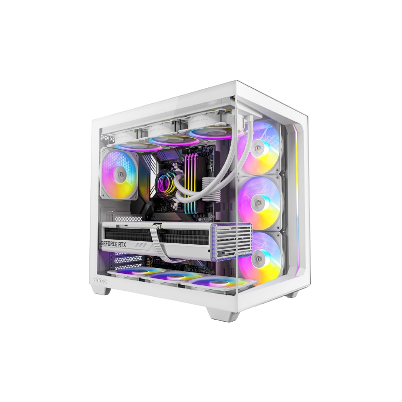 Glacier – Intel i5-14400F + RTX 5060TI WHITE – AymTek