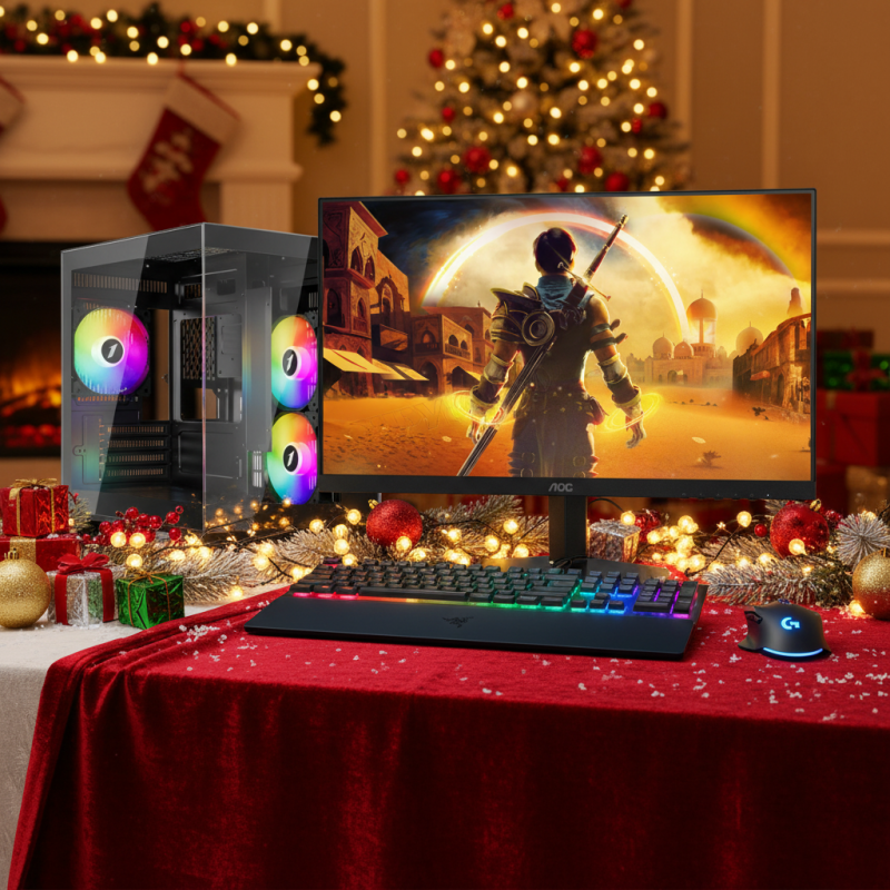 Pack Gaming AymTek Spark – PC + Écran 180Hz + G502 + Ornata